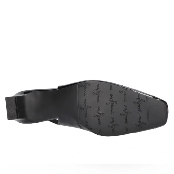 Women’s Dress Shoes Easy Street Catie Slingback Pumps Black Patent Size 7.5 - Picture 8 of 11